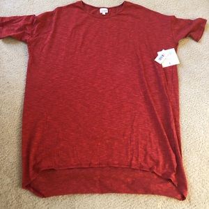 Lularoe Red Irma Tunic- Size L